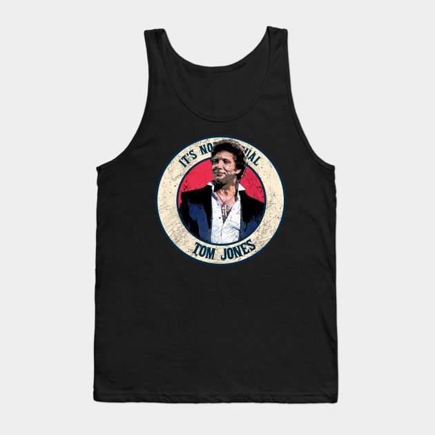 Retro Style Fan Art Design Tom Jones Tank Top by rido public